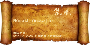 Németh Anasztáz névjegykártya